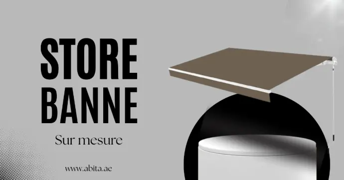 Store Banne (largeur: 2m30 x 2m00 : projection)