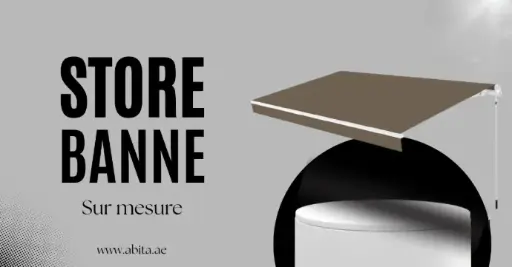 Store Banne (largeur: 3m50 x 3m00 : projection)